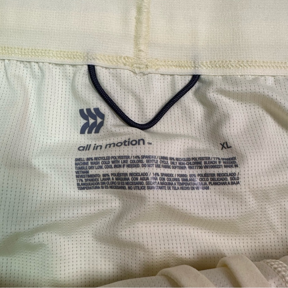 All in‎ Motion Women's Light Yellow Athletic Shorts - Picture 3 of 6